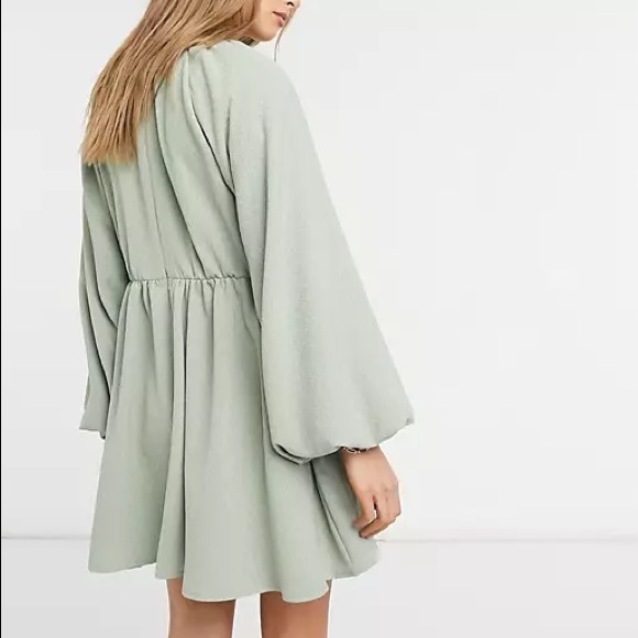 Textured Mini Smock Dress - Picture 2 of 4